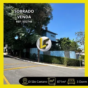 Sobrado com 3 Quartos à venda, 871m² no Jardim São Caetano, São Caetano do Sul