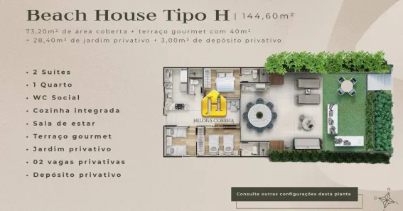 Apartamento com 3 Quartos à venda, 145m² no Praia de Buzios, Nísia Floresta