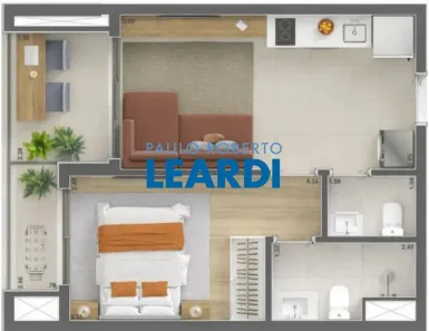 Apartamento com 1 Quarto à venda, 39m² no Cidade Monções, São Paulo