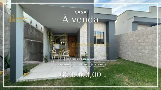 Casa com 3 Quartos à venda, 115m² no Praia de Carapebus, Serra