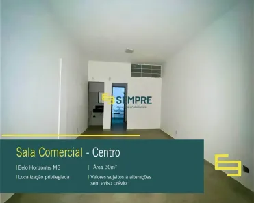 Sala Comercial à venda, 30m² no Centro, Belo Horizonte