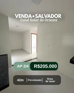 Apartamento com 2 Quartos à venda, 42m² no Cassange, Salvador