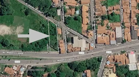 Lote/Terreno à venda, 1594m² no José de Alencar, Fortaleza