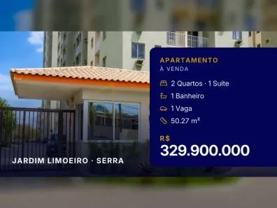 Apartamento com 2 Quartos à venda, 50m² no Jardim Limoeiro, Serra
