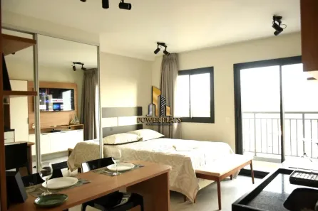 Flat com 1 Quarto para alugar, 35m² no Indianópolis, São Paulo