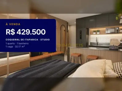Apartamento com 1 Quarto à venda, 32m² no Coqueiral de Itaparica, Vila Velha