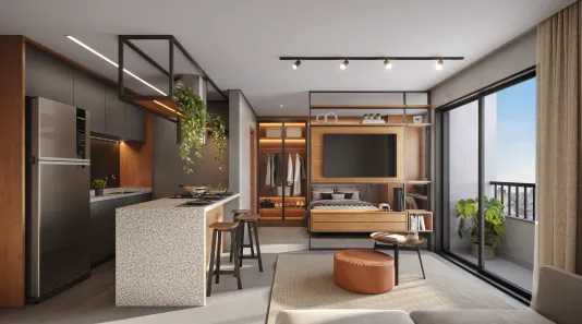 Apartamento com 1 Quarto à venda, 37m² no Setor Leste Universitário, Goiânia