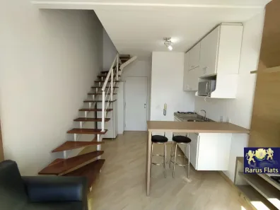 Flat com 1 Quarto para alugar, 48m² no Cidade Monções, São Paulo
