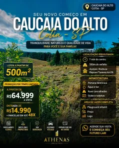 Lote/Terreno à venda, 500m² no Jardim Monte Verde (Caucaia do Alto), Cotia