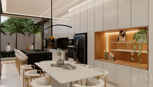 Casa de Condomínio com 3 Quartos à venda, 180m² no Novo Mundo, Uberlândia