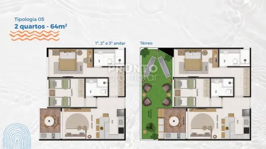 com 2 Quartos à venda, 64m² no , Tamandaré