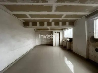 Sala Comercial com 1 Quarto para alugar, 44m² no Aparecida, Santos