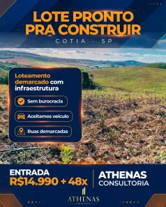 Lote/Terreno à venda, 500m² no Recreio Topázio (Caucaia do Alto), Cotia
