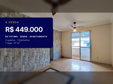 Apartamento com 3 Quartos à venda, 67m² no de Fátima, Serra
