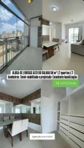 Apartamento com 2 Quartos para alugar, 58m² no Quitandinha, São Luís