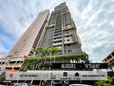 Apartamento com 2 Quartos para alugar, 59m² no Setor Bueno, Goiânia