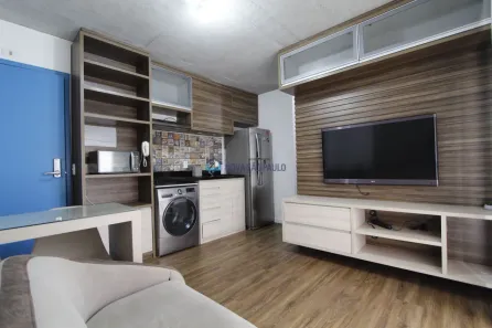 Apartamento com 1 Quarto à venda, 33m² no Santo Amaro, São Paulo