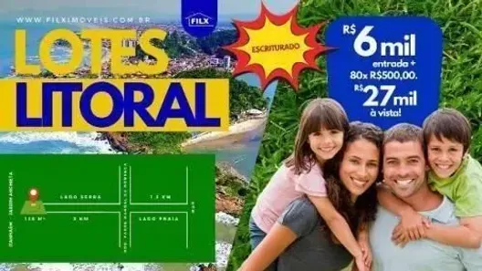 Lote/Terreno à venda, 125m² no Balneario Gaivotas, Itanhaém
