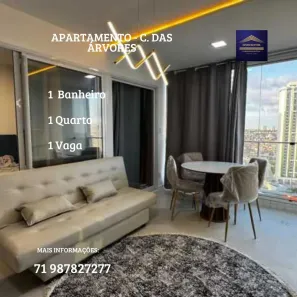 Apartamento com 1 Quarto à venda, 33m² no Caminho das Árvores, Salvador