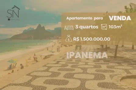 Apartamento com 3 Quartos à venda, 103m² no Ipanema, Rio de Janeiro