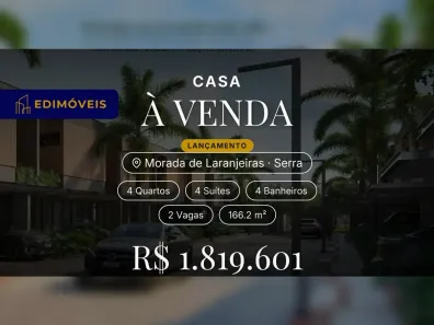 Casa com 4 Quartos à venda, 166m² no Morada de Laranjeiras, Serra