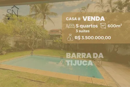 Casa de Condomínio com 5 Quartos à venda, 371m² no Barra da Tijuca, Rio de Janeiro