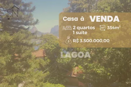 Casa com 2 Quartos à venda, 354m² no Lagoa, Rio de Janeiro