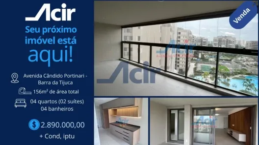 Apartamento com 4 Quartos à venda, 156m² no Barra da Tijuca, Rio de Janeiro