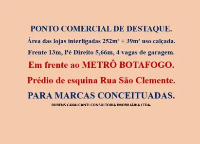 Ponto Comercial para alugar, 252m² no Botafogo, Rio de Janeiro