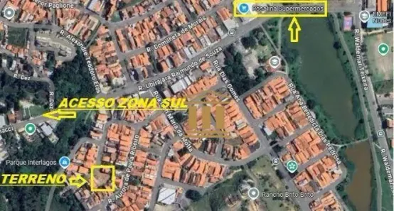 Lote/Terreno à venda, 190m² no Parque Interlagos, São José dos Campos