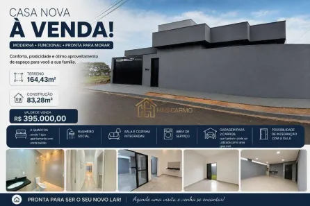 Casa com 2 Quartos à venda, 83m² no Lago Sul, Bady Bassitt
