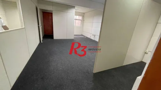 Sala Comercial para alugar, 118m² no Centro, Santos