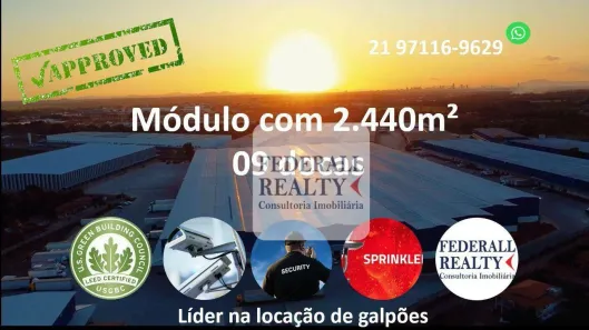 Galpão/Depósito/Armazém para alugar, 2440m² no Vila Urussaí, Duque de Caxias