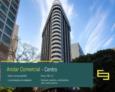 Sala Comercial para alugar, 780m² no Centro, Belo Horizonte