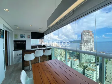Apartamento com 3 Quartos para alugar, 136m² no Pompéia, Santos