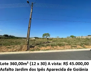 Lote/Terreno à venda, 360m² no Jardim Ipê, Aparecida de Goiânia