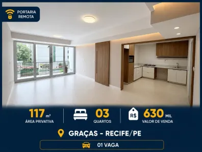 Apartamento com 3 Quartos à venda, 117m² no Espinheiro, Recife