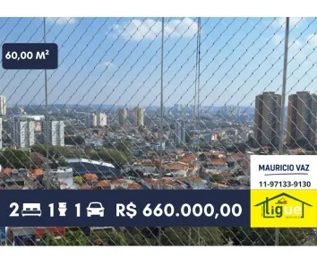 Apartamento com 2 Quartos à venda, 60m² no Jardim Esmeralda, São Paulo