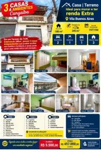 Casa com 5 Quartos à venda, 245m² no Vila Buenos Aires, São Paulo