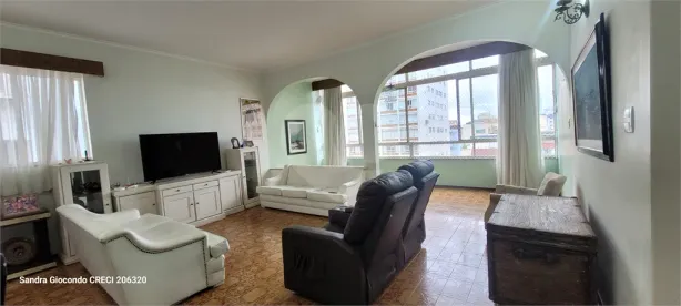 Apartamento com 3 Quartos à venda, 138m² no Gonzaga, Santos