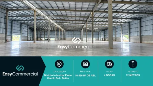 Galpão/Depósito/Armazém para alugar, 10420m² no Distrito Industrial Paulo Camilo Sul, Betim