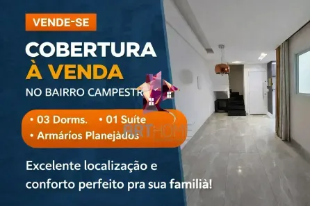 Cobertura com 3 Quartos à venda, 90m² no Campestre, Santo André
