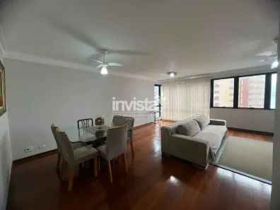Apartamento com 2 Quartos para alugar, 132m² no José Menino, Santos