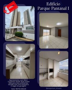 Apartamento com 3 Quartos à venda, 98m² no Jardim Aclimação, Cuiabá