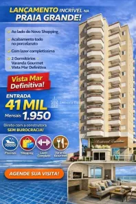 Apartamento com 2 Quartos à venda, 55m² no Mirim, Praia Grande
