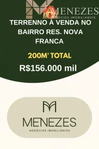 Lote/Terreno à venda, 200m² no Parque Residencial Nova Franca, Franca