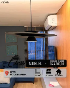 Apartamento com 1 Quarto para alugar, 42m² no Setor Marista, Goiânia