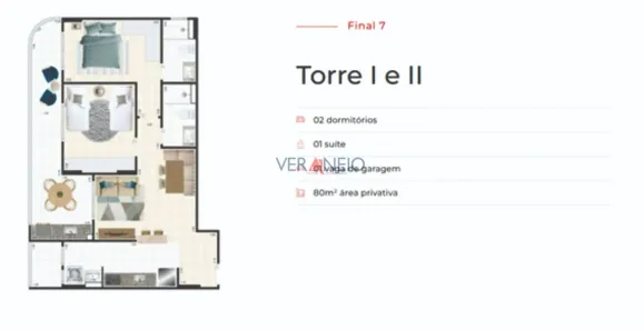 Apartamento com 2 Quartos à venda, 83m² no Ocian, Praia Grande