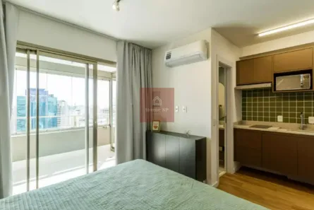 Apartamento com 1 Quarto para alugar, 30m² no Moema, São Paulo
