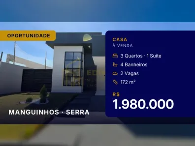 Casa com 3 Quartos à venda, 172m² no Manguinhos, Serra